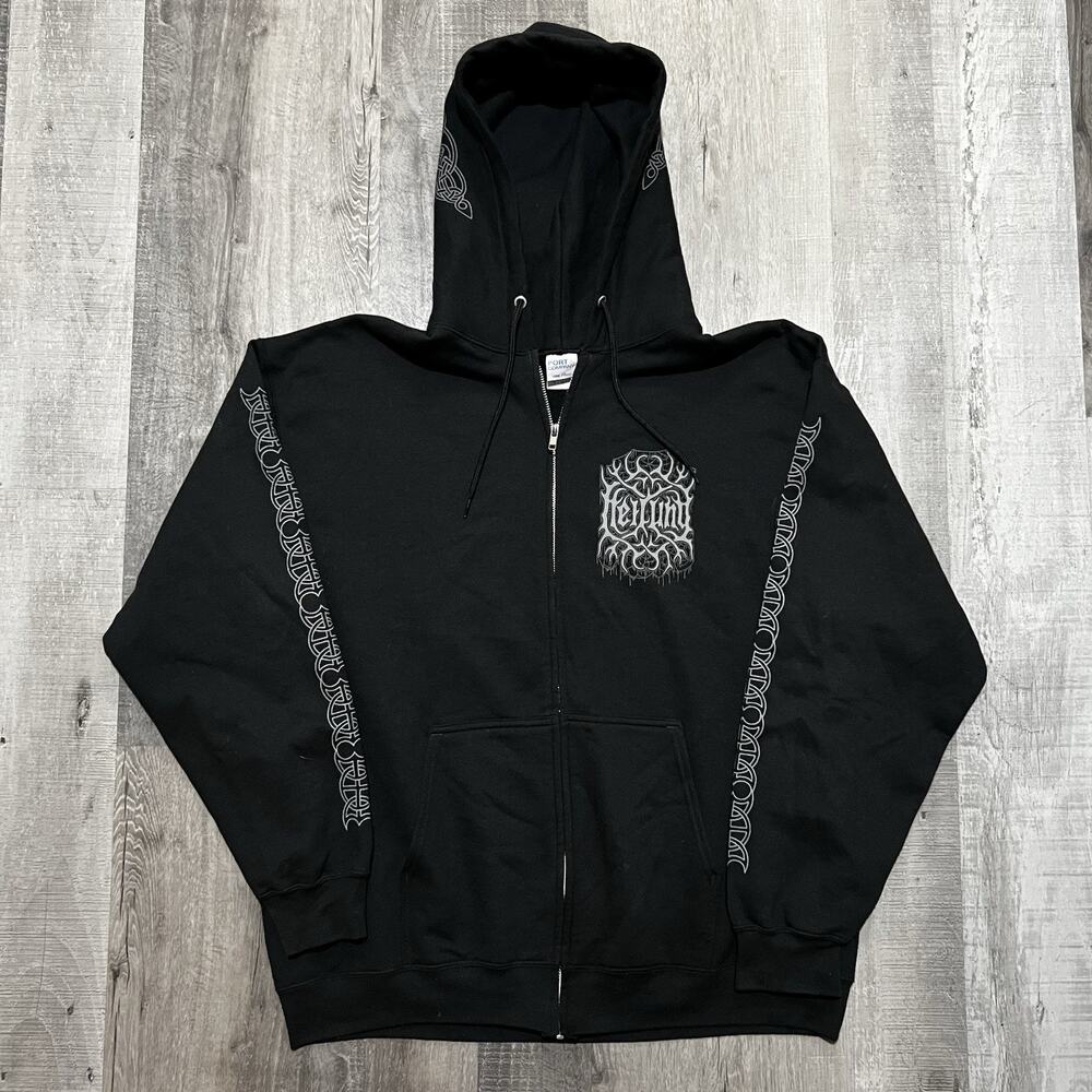 Heilung Full Zip Hoodie Black Experimental Folk Metal Double Sided Sweatshirt